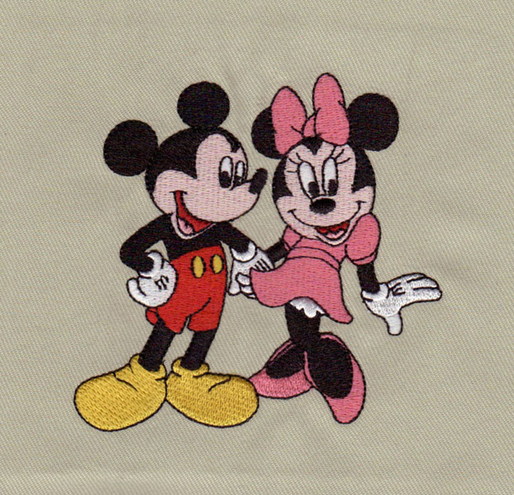 embroidery digitizing logo micky 